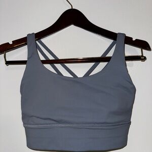 Lululemon Athletica Energy Blueish Gray Sports Bra